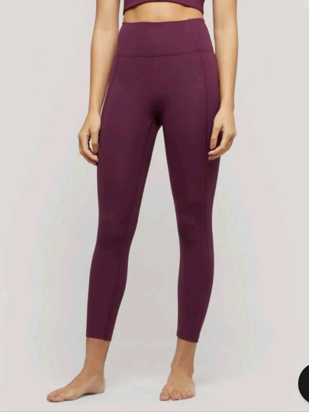 Girlfriend Collective High-Waist Plum Seamless Leggings - Women's Active Pants